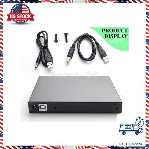 USB 2.0 IDE CD DVD RW Burner PATA Optical Drive External Enclosure Case Only