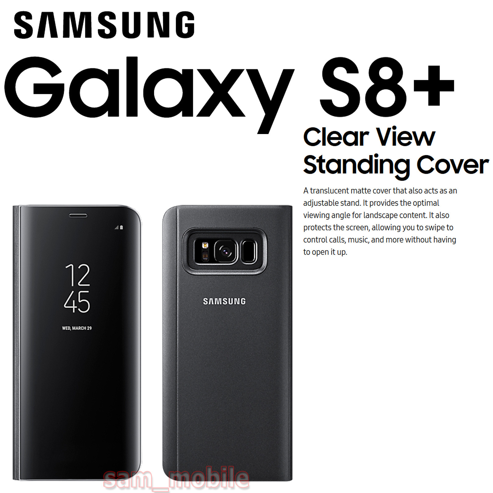 Samsung Galaxy S8 Sm G955 Genuine Clear View Standing Cover Ef Zg955 New W Box