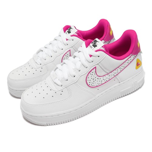 Nike Wmns Air Force 1 07 LX Pitaya White Pink Женская повседневная обувь AF1 DV3809-100