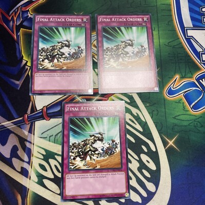 Yugioh! Final Attack Orders x3 LDK2-ENK34 Playset NEW Unlimited NM/M