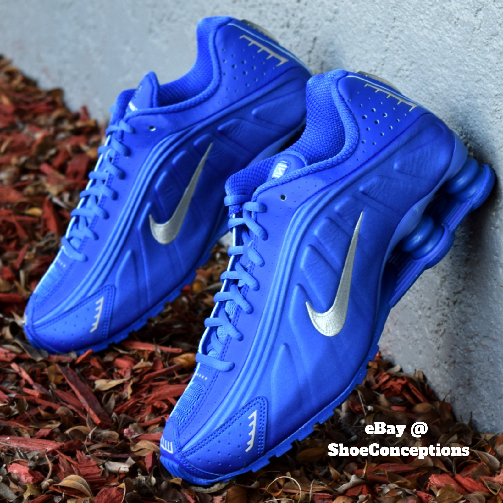 Nike Shox R4 Shoes Racer Blue Metallic Silver HJ7303-445 Nike Shox R4 Shoes Racer Blue Metallic Silver HJ7303-445