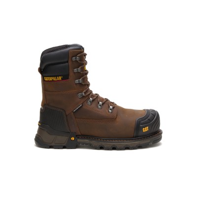 

Caterpillar Men Excavator XL 8 -#39;-#39; Водонепроницаемые рабочие ботинки Thinsulate с композитным носком, Dark brown