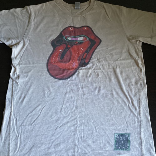 ROLLING STONES A BIGGER BANG L/S Tシャツ Rolling Stones Men's T-Shirt L White A Bigger Bang 2005
