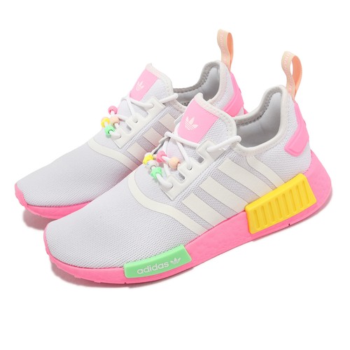 

Adidas Originals NMD_R1 J White Beam Розовые детские молодежные повседневные кроссовки HP7882, Grey, Nmd_r1 J