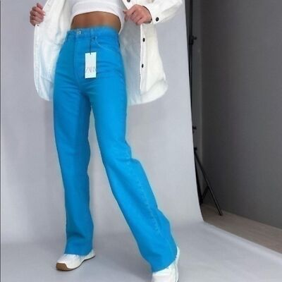 ZARA Solid color mom fit Jeans Z1975