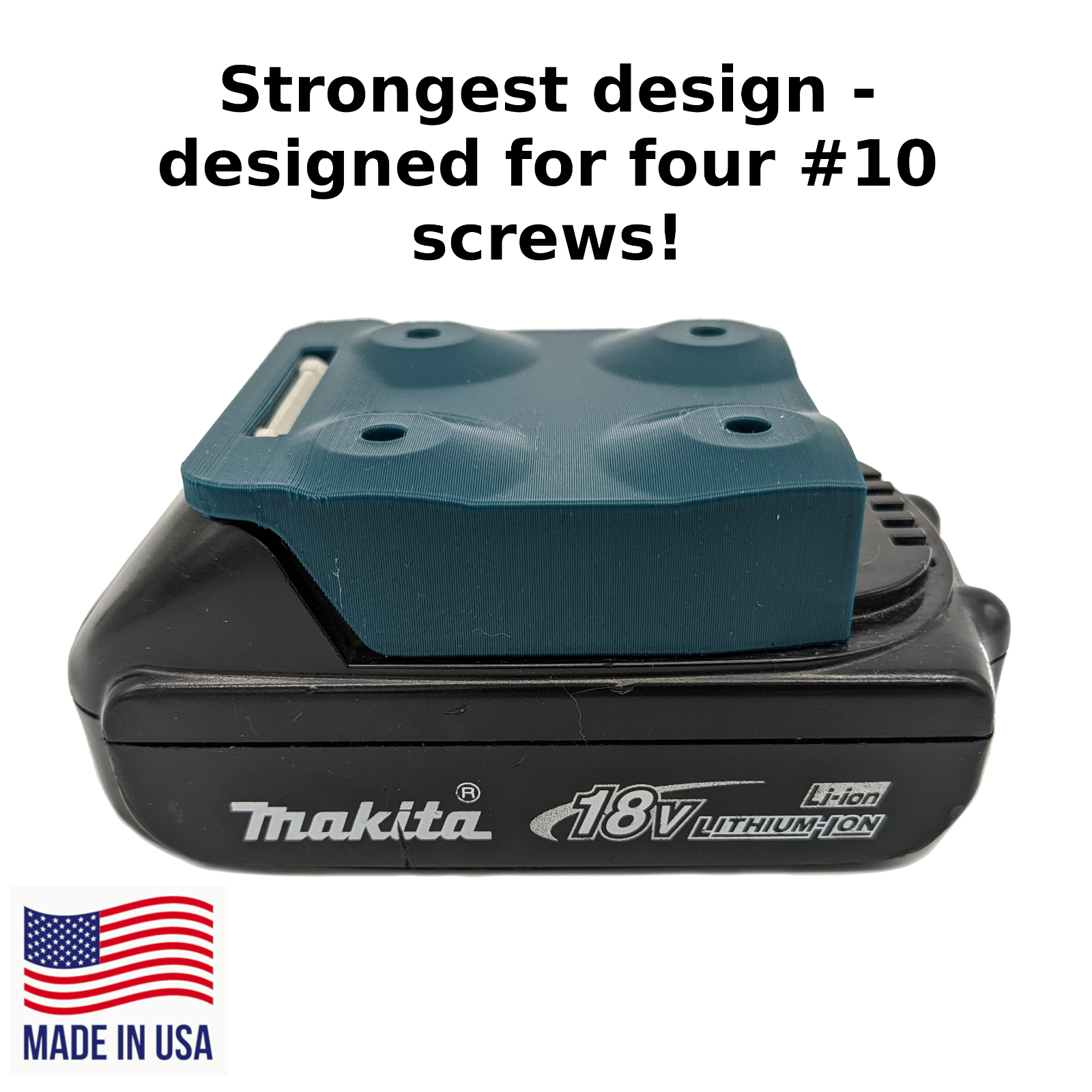 COMBO 6 / 6 Pack Makita 18V Battery and Tool Mounts / Holders - MADE IN USA