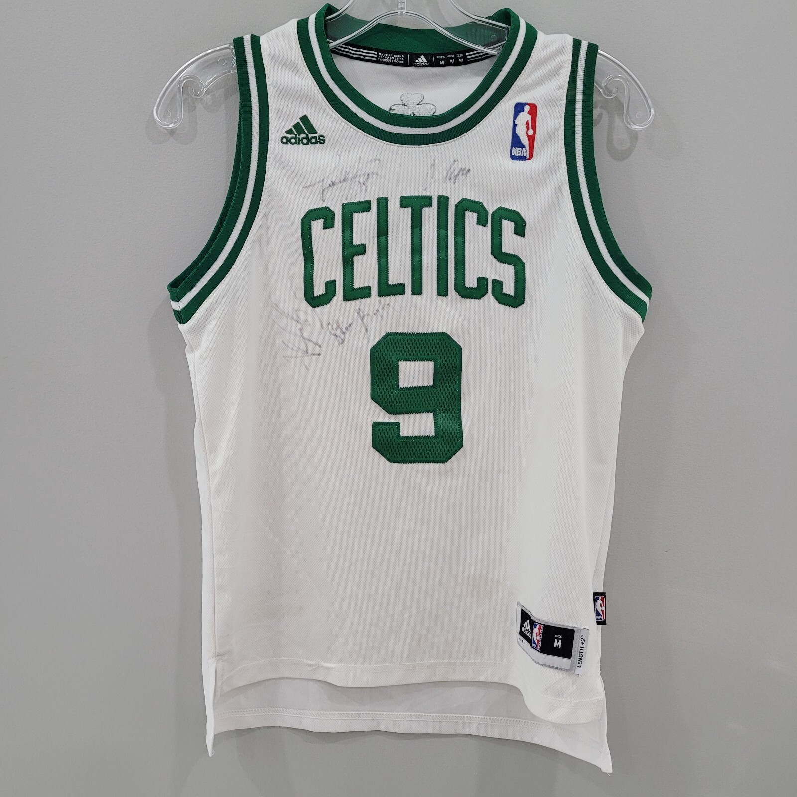 Autographed Adidas NBA Boston Celtics Rajon Rondo 9 Jersey