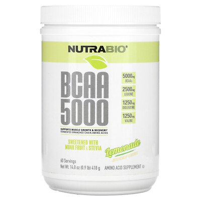 BCAA 5000, Лимонад, 0,9 фунта 14,8 унции (418 г)
