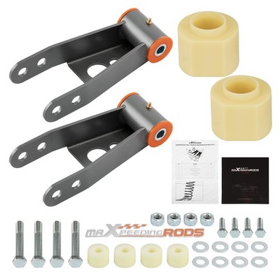 Leveling Lift Kits Front 3'' + Rear 2'' Shackles for Jeep Cherokee XJ 84-01 new