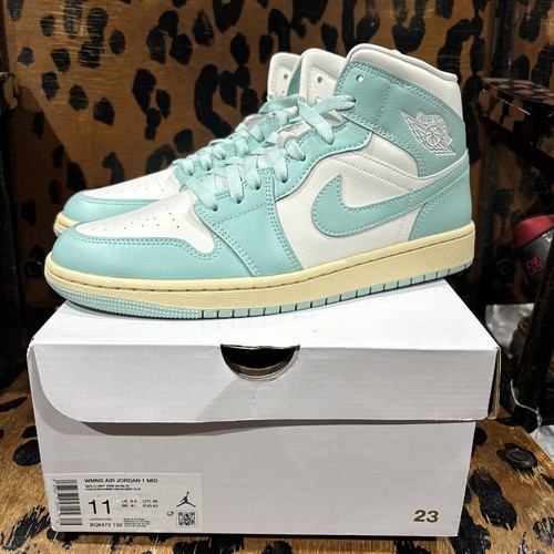 Air Jordan 1 Mid Women's Shoes Sail-Light Dew-Muslin BQ6472