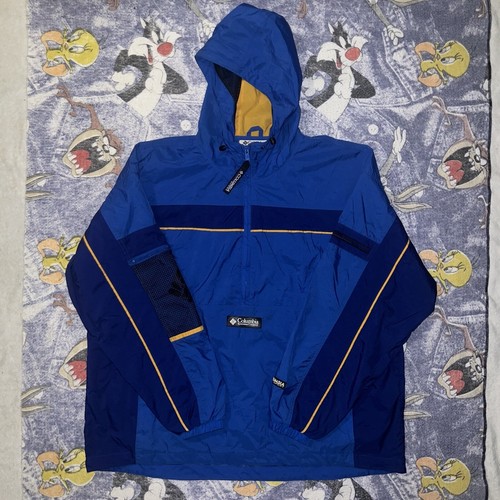 Vintage レア Columbia Anorak Ski Jacket Columbia Jacket Vintage Half Zip Anorak Ski Snow Rain Jacket