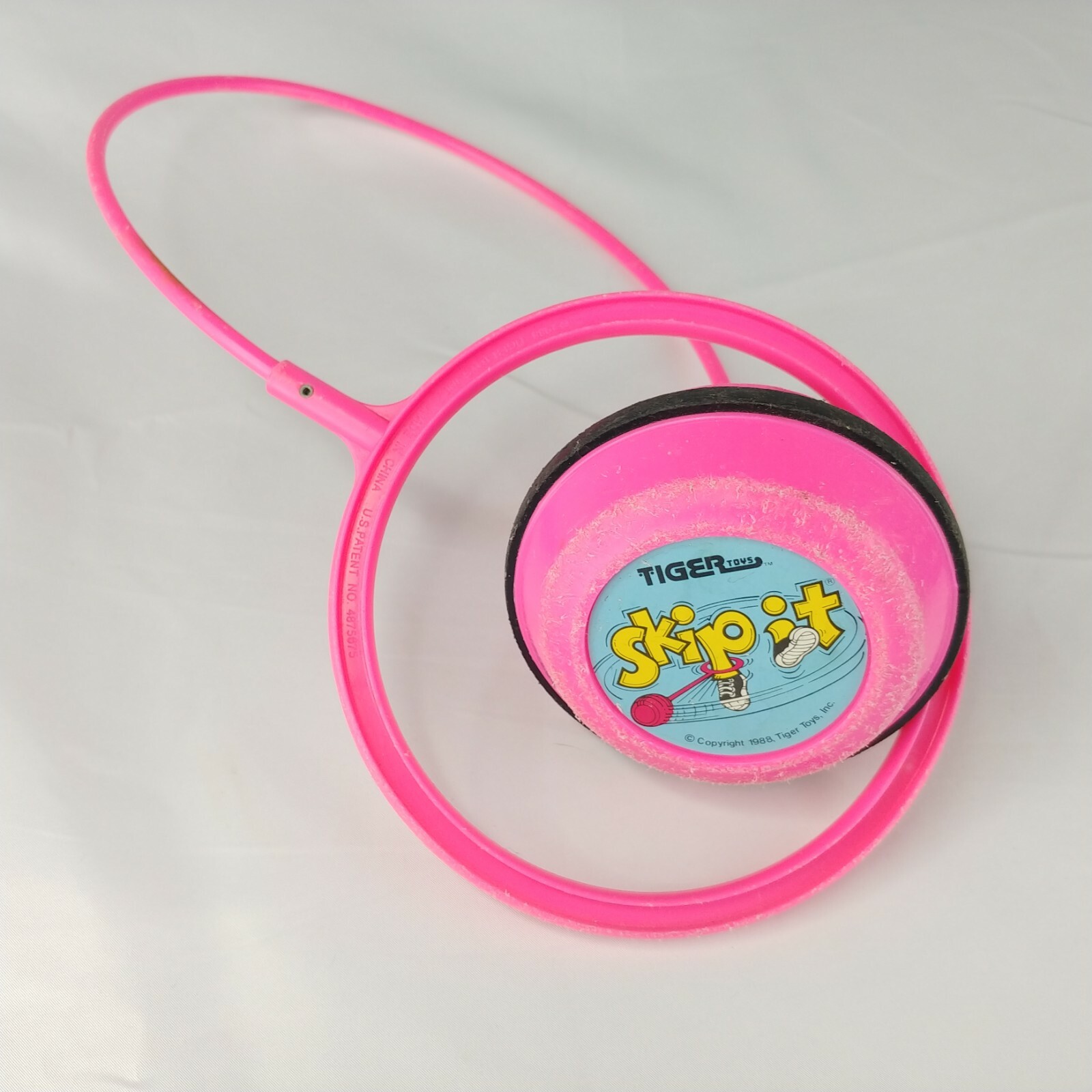 Vintage Skip It Toy Hot Pink Working Counter 1st Gen 1988 by Tiger Toys