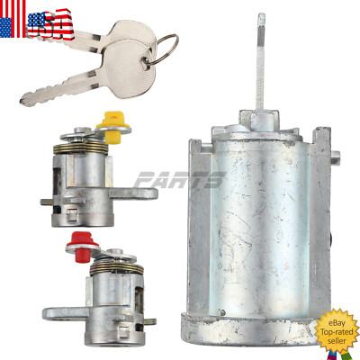 New Door Lock & Key Ignition Barrel Set For Isuzu NPR NQR NPR-HD NRR 2008-2014