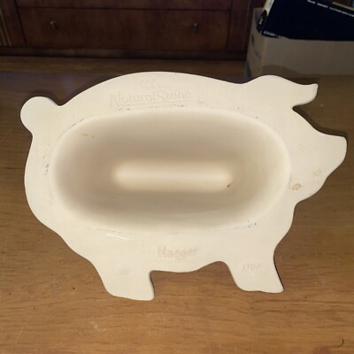  Haeger Natural Stone Premium Bacon Cooker, Pig Shaped