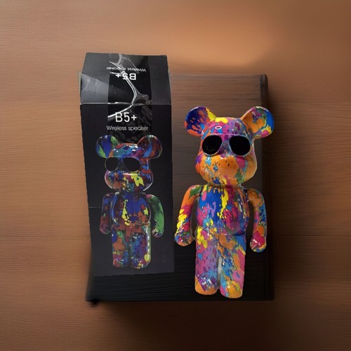 Brand New B5 + Wireless Graffiti Bear Speaker Paint Splatter