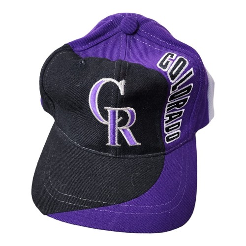 Adjustable Baseball Cap Black Purple Embroidered