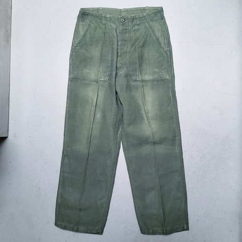 60s★US ARMY OG107 UTILITY PANTS″W32×L31★ NOS OG107 / Fatigue Pants, Medium, W33 x L33 US Army 1960's
