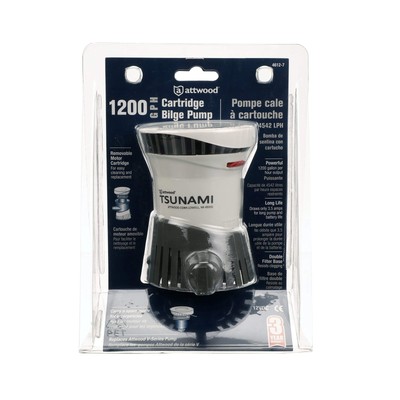 Attwood Tsunami Bilge Pump, 12-Volt, 29-Inch Wire T1200
