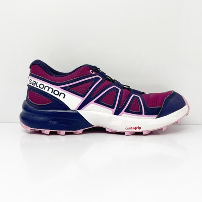 

Кроссовки Salomon Girls SpeedCross 412888 Purple Hiking Shoes Размер 1, Фиолетовый, SpeedCross