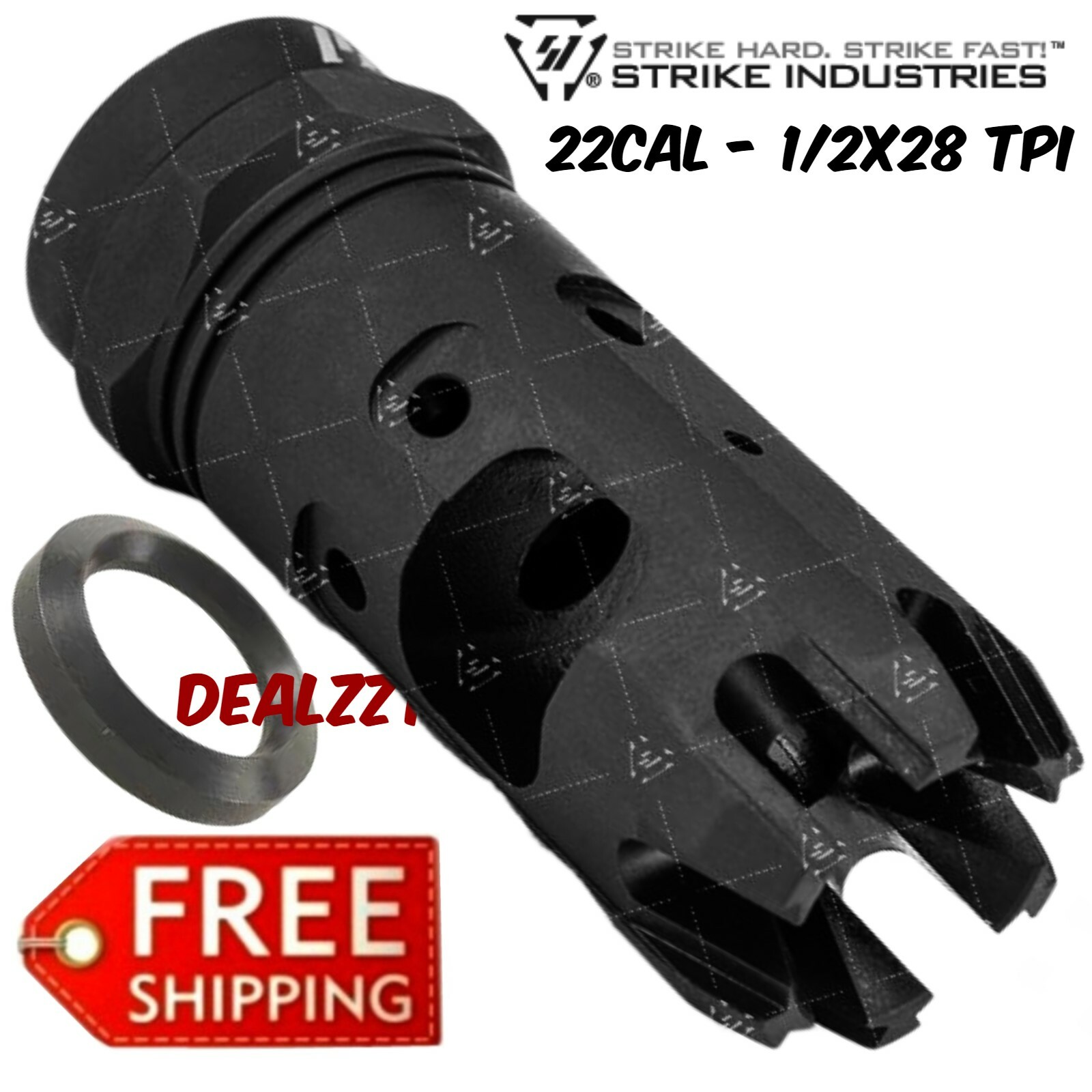 Strike Industrie 1/2x28 MINI KING COMP brake  22cal