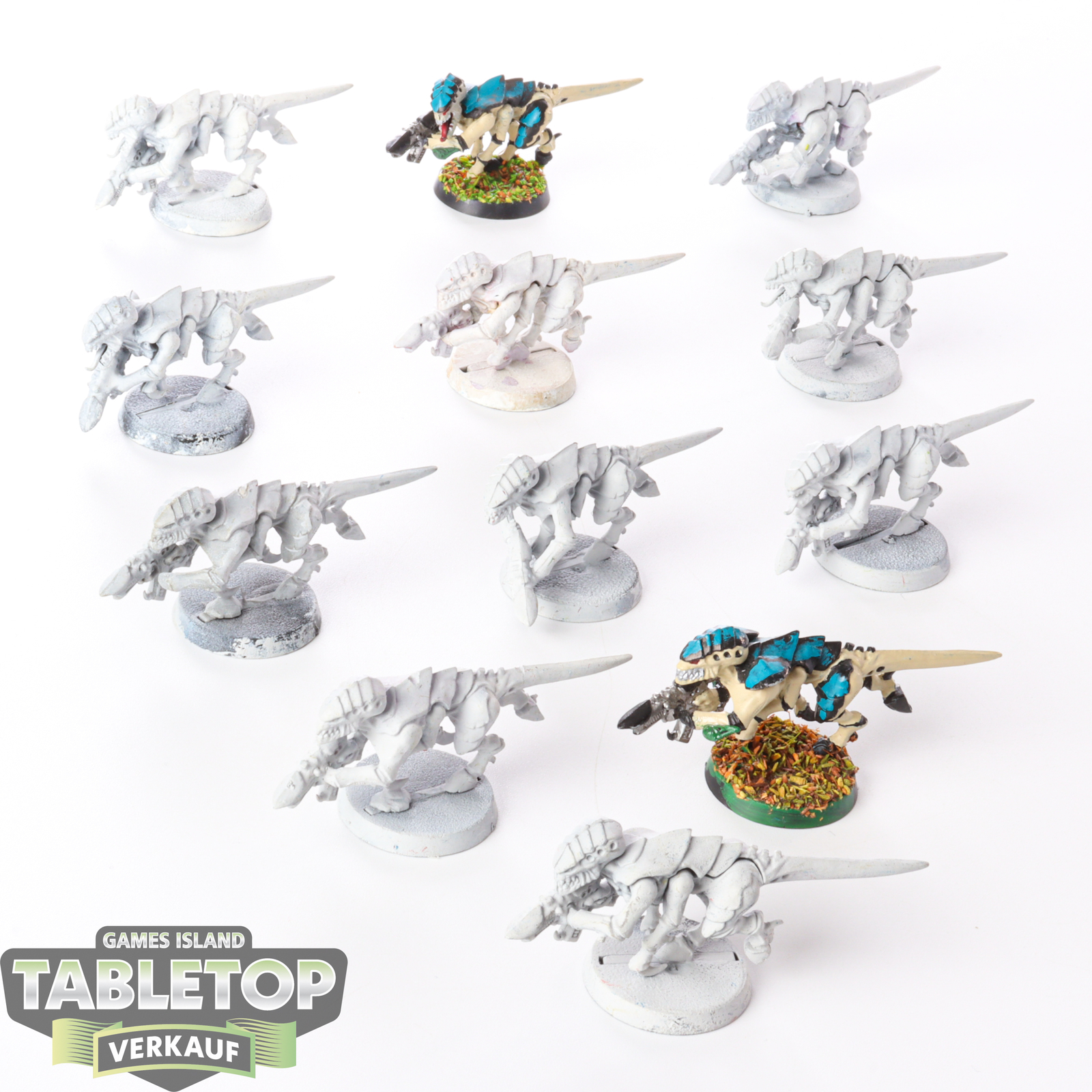 Tyraniden - 12 x Tyranids Termagant Brood - teilweise bemalt