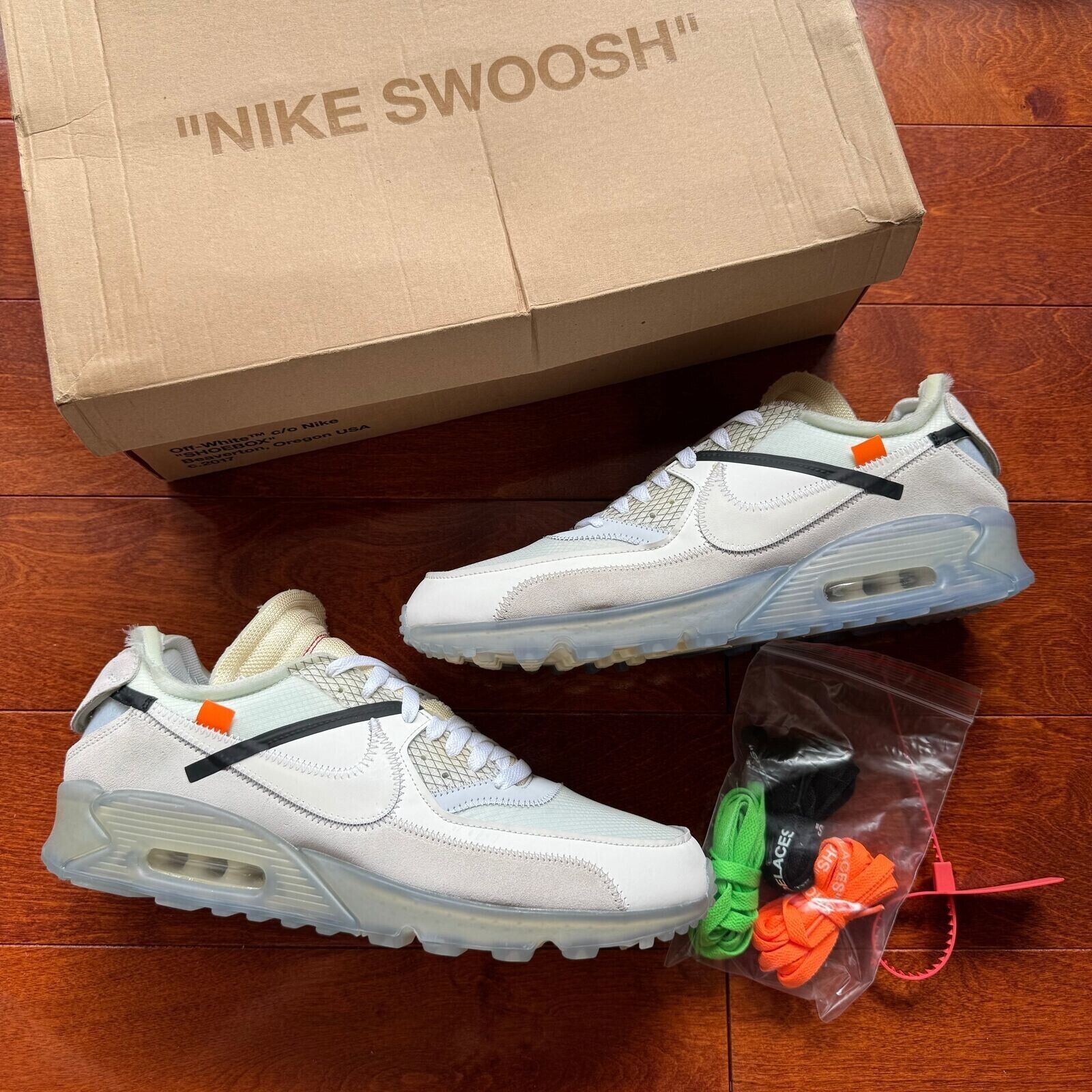Size 13 - Nike Air Max 90 x OFF-WHITE The Ten 2017 | eBay Size 13 - Nike Air Max 90 x OFF-WHITE The Ten 2017 | eBay
