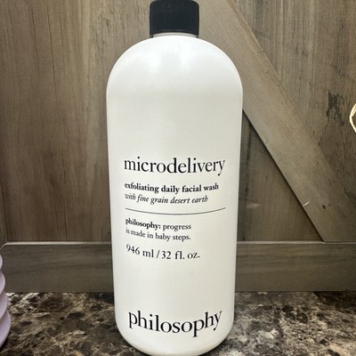 Philosophy Microdelivery Exfoliating Daily Facial Wash 32 fl oz New Sealed JUMBO