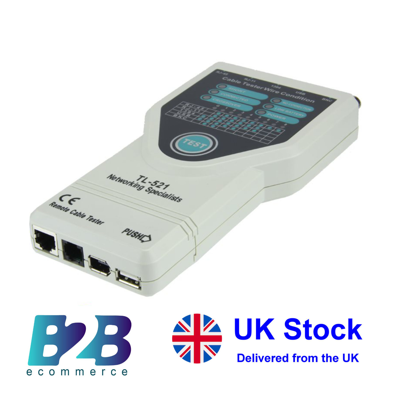 5 in 1 Cable Tester RJ45 RJ11 BNC USB Network Cable Tester Cable Finder Tracker - Picture 8 of 9