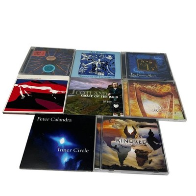 Lot of 8 New Age World Music CDs Peter Calandra Kevin Wood Bill Leslie Promo