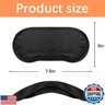 40 Pcs Eye Mask Sleep Masks Bulk Blindfolds for Team Building Party Games with Nose Pad and Adjustable Strap for Women Men 4 Layers Black Blindfold Sleeping Mask