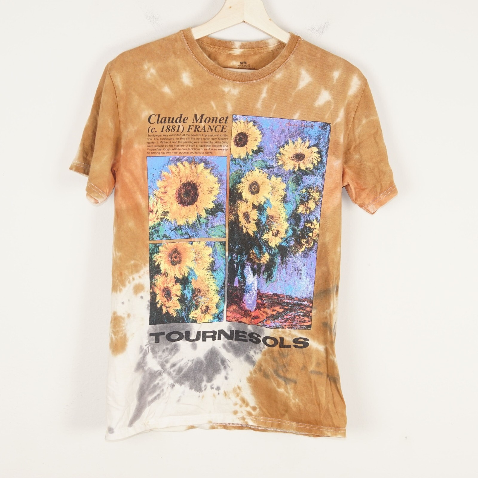 Claude Monet Tournesols Tie Dye Cotton Short Sleeve Floral  display picture 1