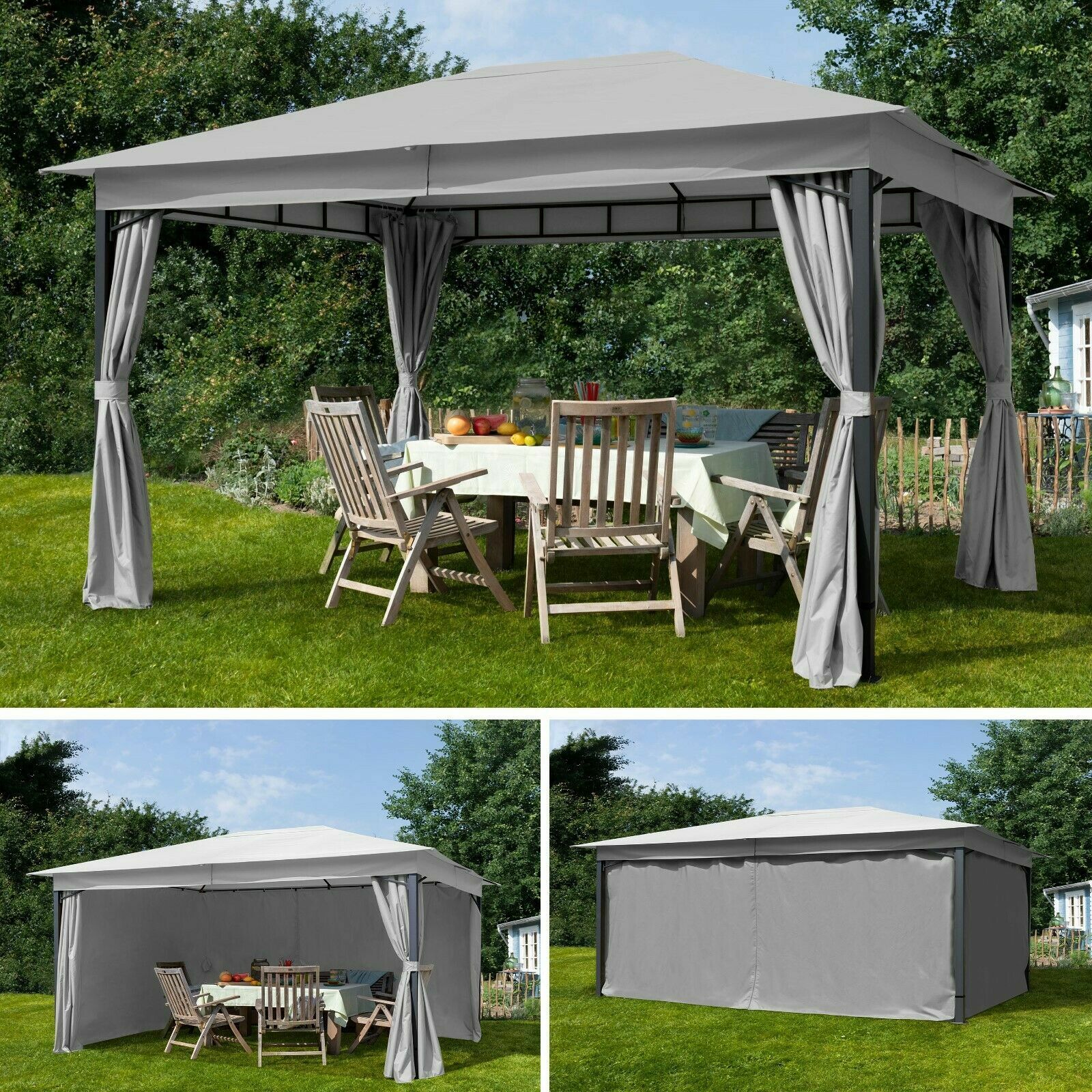 Pavillon Plane 3X4 Luxus 40 Pavillon 3X4 Wasserdicht Stabil Planen