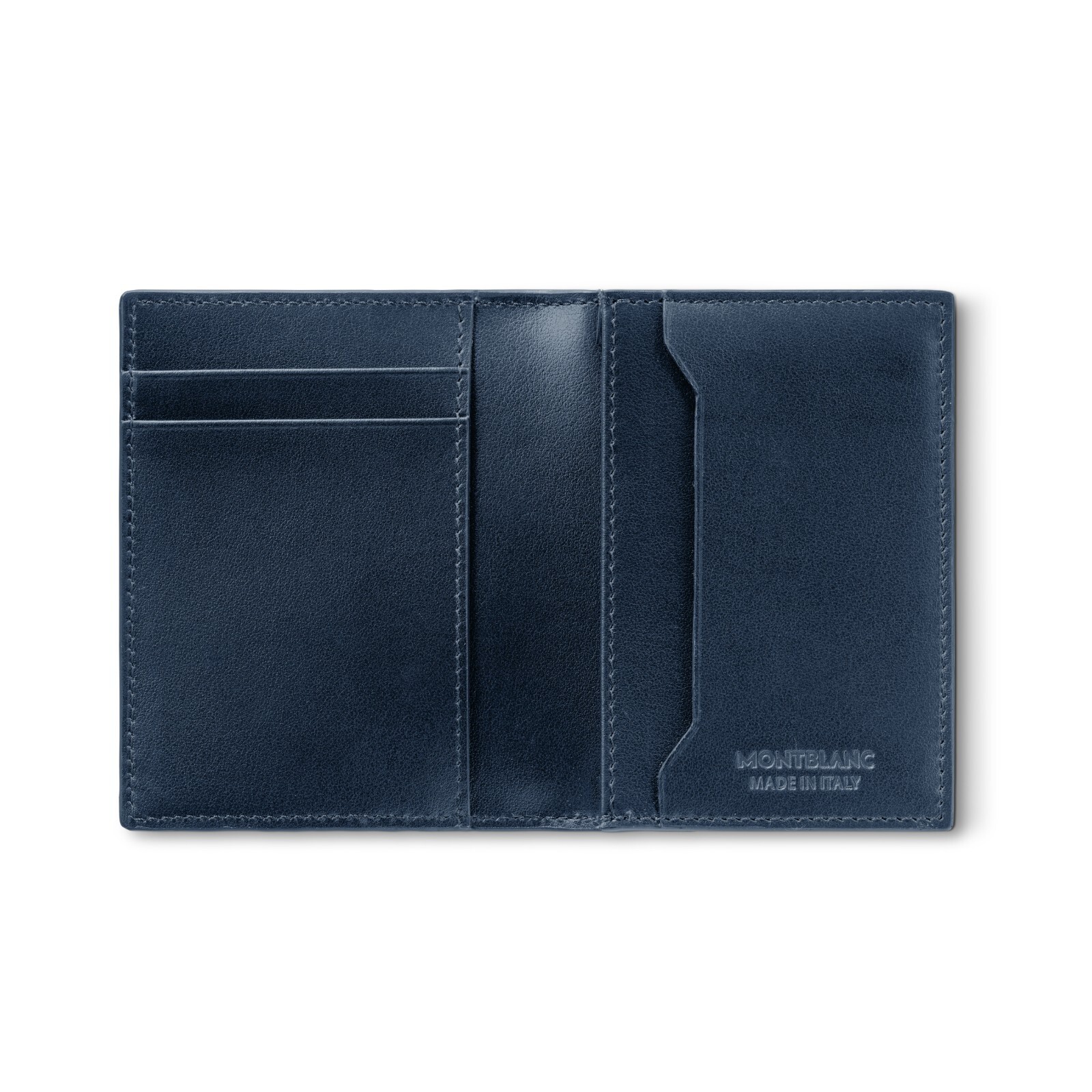 Pre-owned Montblanc Extreme 3.0 Leather 4cc Card Holder Case Cover Wallet Purse For Men In Blue