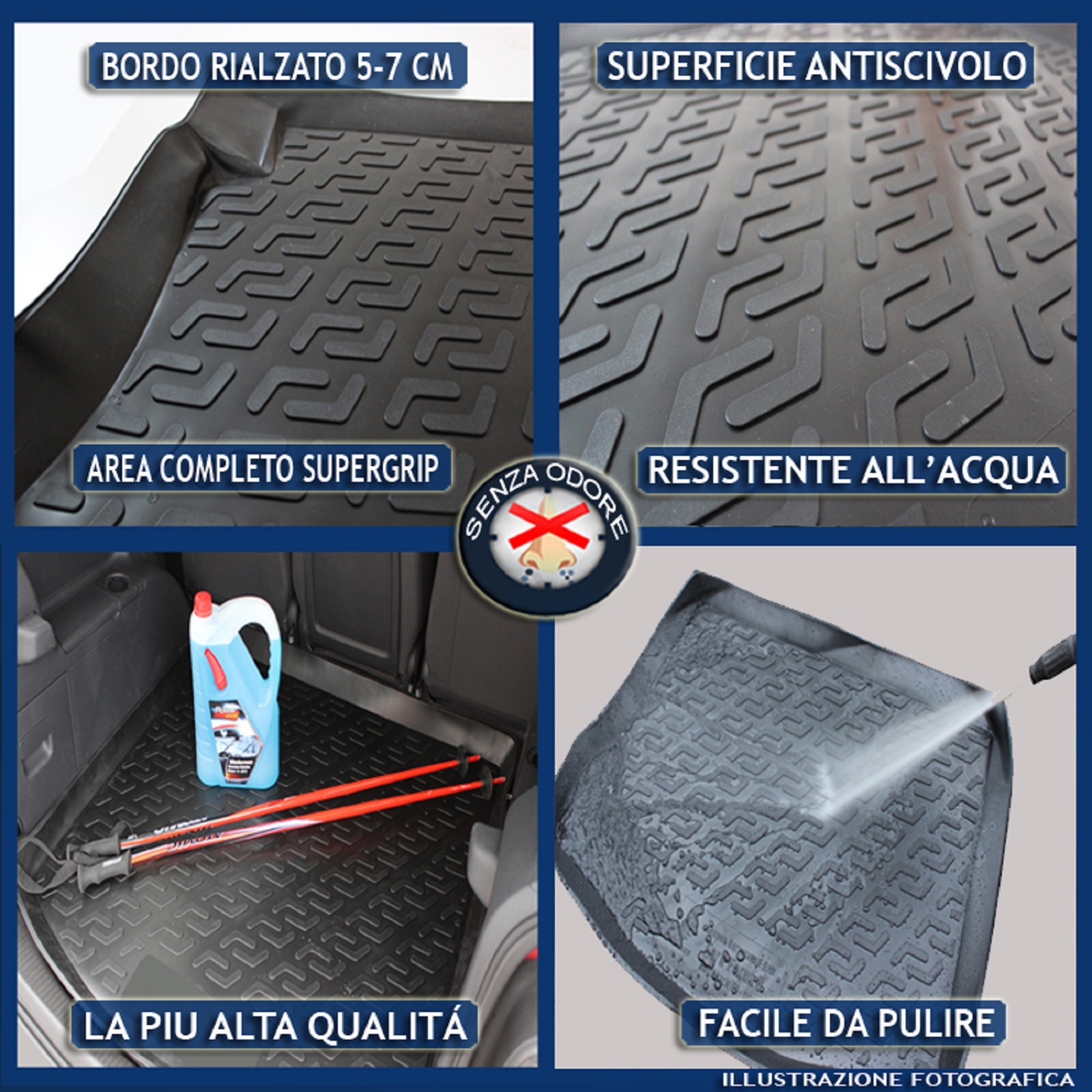 Vasca Bagagliaio TPE Per Toyota RAV 4 (2019+) - Antiscivolo, Impermeabile E Su Misura - Foto 7