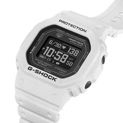 Pre-owned Casio White Mens Digital Watch G-shock Dw-h5600-7er