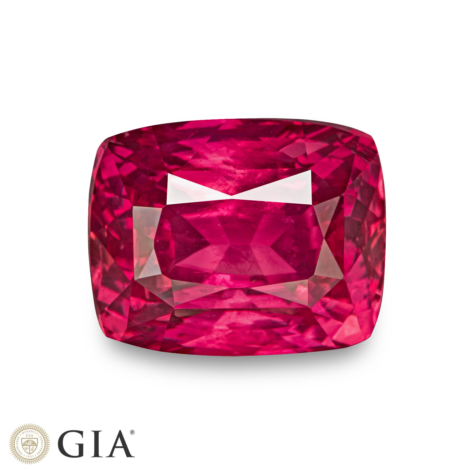 GIA Certified TANZANIA Ruby 3.44 Ct. Natural Untreated