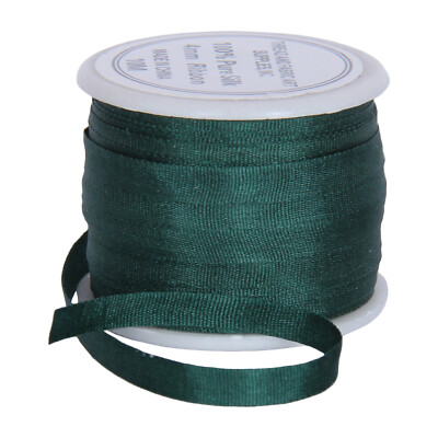 PURE SILK RIBBON 2MM, 4MM, 7MM -  50 COLORS - 3 WIDTHS - THREADART