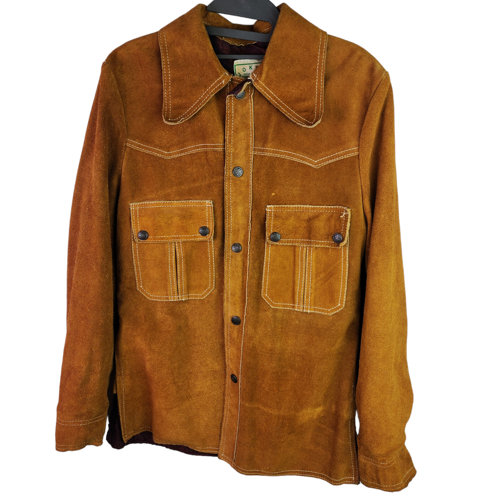 ジャケット・アウター 70s JOKER vintage Leather Suede Jacket Vintage 1970s Joker Suede Rancher Jacket Western Styling