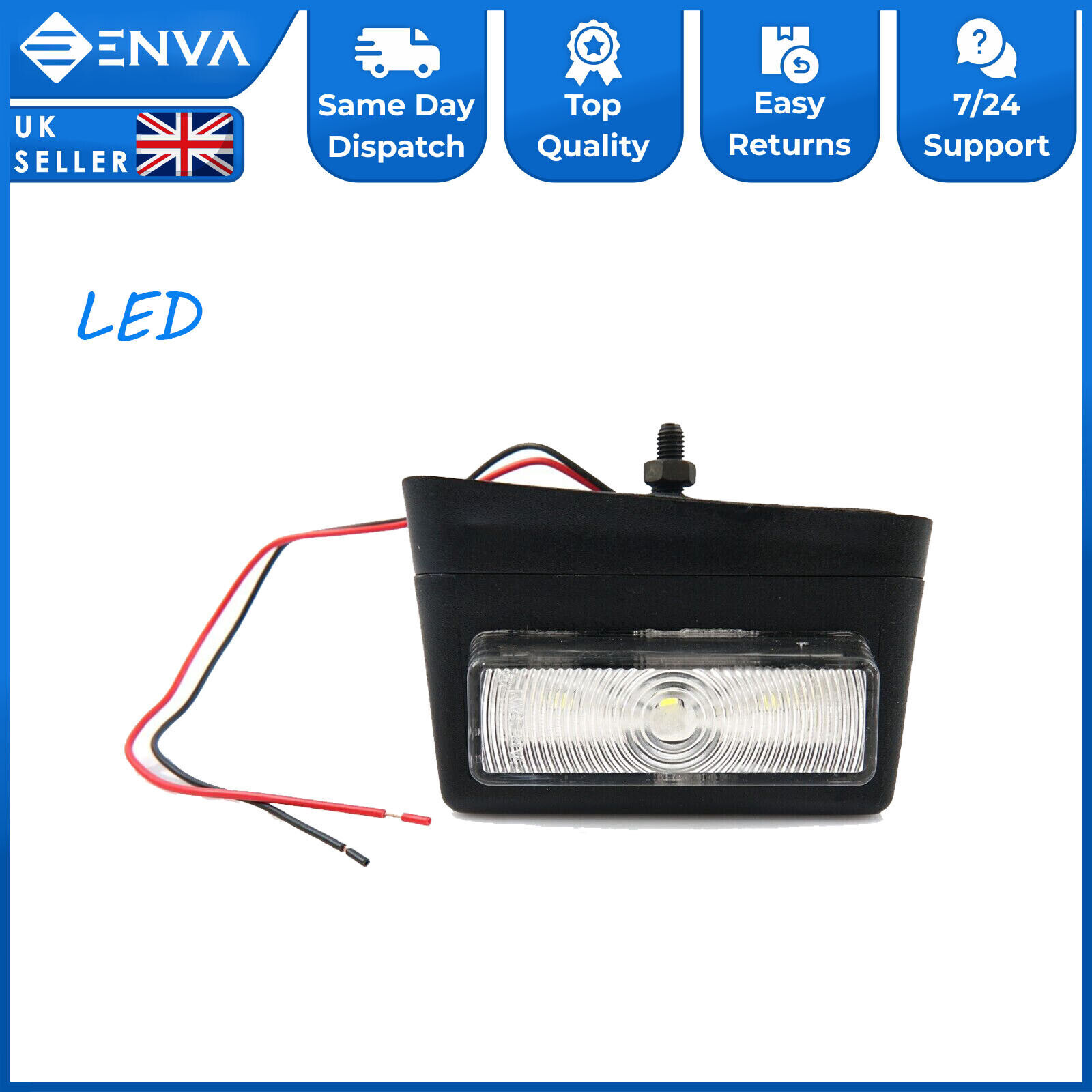 Per Ford Transit Tipper Mk6 Mk7 2000-2014 Roof Marker Lamp LED sinistra 6533437