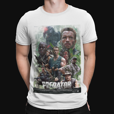 Green Predator T Shirt Retro Film TV Movie 80s Cool