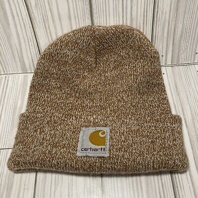 Carhartt Toddler Knit Beanie Hat Tan One Size