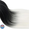 UPruyo 1B White Ombre Braiding Hair Pre Stretched Color Prestretched Braiding Hair Extensions for Braids Synthetic Hypoallergenic Braiding Hair Ombre Braids Hair ​Extensions (26 In 3 Packs)