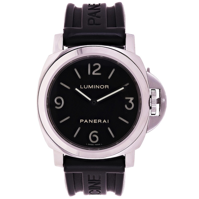 Panerai Men's Luminor Base OP6568 Manual Wind Black Rubber Strap