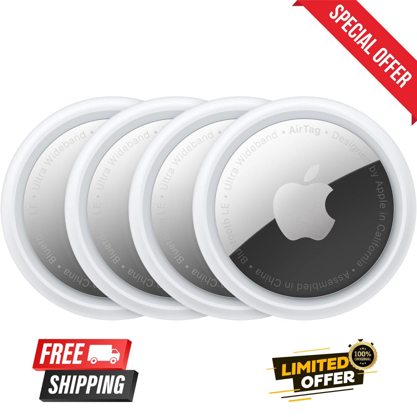 Apple AirTag Tracker 4 Pack MX542ZM/A A2187 (White) Air Tag Airtags NEW SEALED! 190199315068 | eBay Apple AirTag Tracker 4 Pack MX542ZM/A A2187 (White) Air Tag Airtags NEW SEALED! 190199315068 | eBay