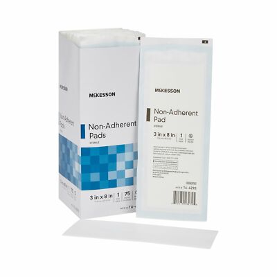 McKesson Sterile Non-Adherent Dressing Rectangle 3 x 8" 16-4290 75 per Box