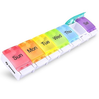 AUVON Weekly Pill Organizer Arthritis Friendly BPA Free Travel...
