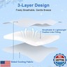 PHF Cooling Comforter Queen for Hot Sleepers, Soft Double Side Cooling Blanket for Night Sweats Absorbs Body Heat, Q-Max>0.5 Arc-Chill Cool Lightweight Summer Cold Comforter, 90