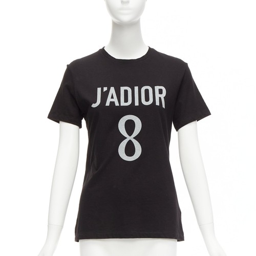 DIOR J'adior 8 black logo distressed screen print fitted