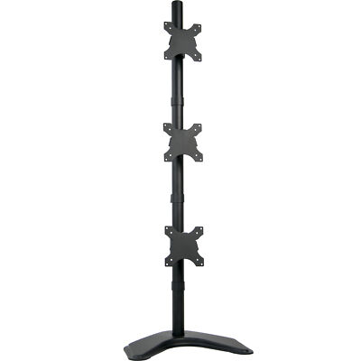 VIVO Triple Monitor Desk Stand/Mount Free Standing Vertical 3 Screens up to 27''