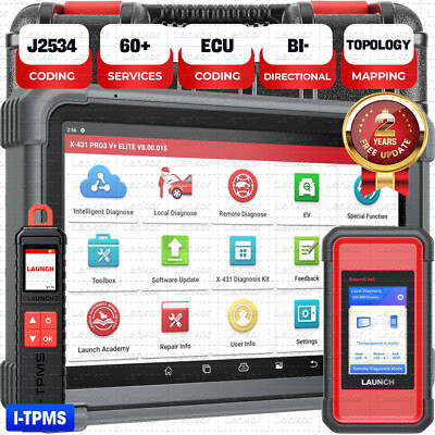 LAUNCH X431 PRO3S V+ 5.0 ELITE PRO5 Car Diagnostic Tool J2534 Pr0gramming Coding